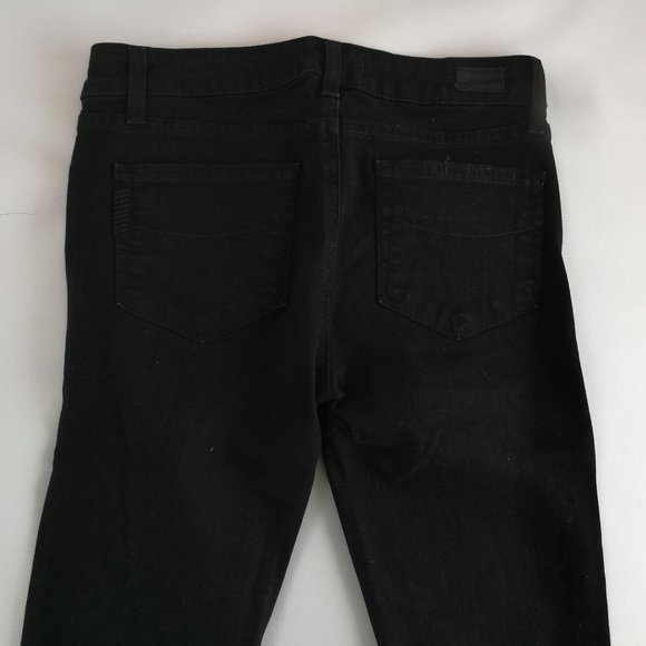 Paige Skyline Skinny Black Jeans 27 - Picture 10 of 10